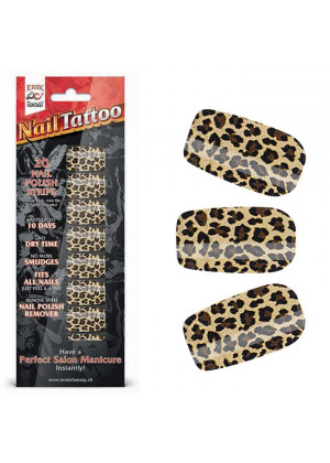 Набор лаковых полосок для ногтей Леопард Nail Foil