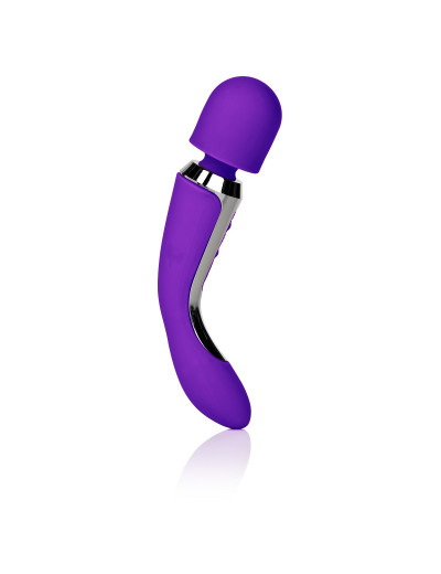 Фиолетовый вибромассажер Body Wand Massager - 22,25 см.