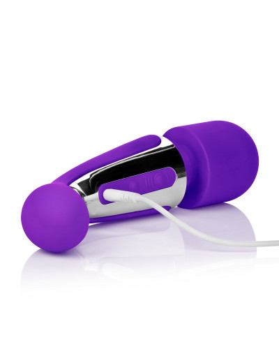 Фиолетовый вибромассажер Body Wand Massager - 22,25 см.