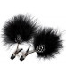 Зажимы на соски с украшением из перышек FEATHER NIPPLE CLAMPS