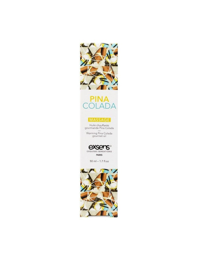Разогревающее массажное масло с ароматом пина колада Gourmet Pina Colada - 50 мл.