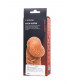Телесная закрытая насадка с венками Cock Sleeve 006 Size M - 15,6 см.