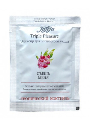 Эликсир для интимного ухода Triple Pleasure  Тропический коктейль  - 3 мл.