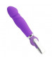 Фиолетовый вибратор ALICE 20-Function Penis Vibe - 17,5 см.