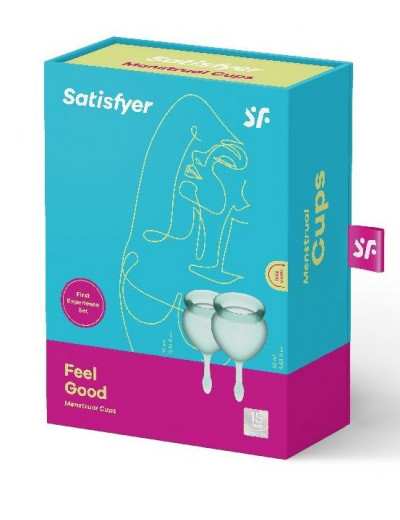 Набор темно-зеленых менструальных чаш Feel good Menstrual Cup
