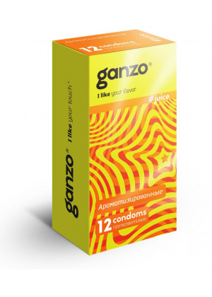 Ароматизированные презервативы Ganzo Juice - 12 шт.