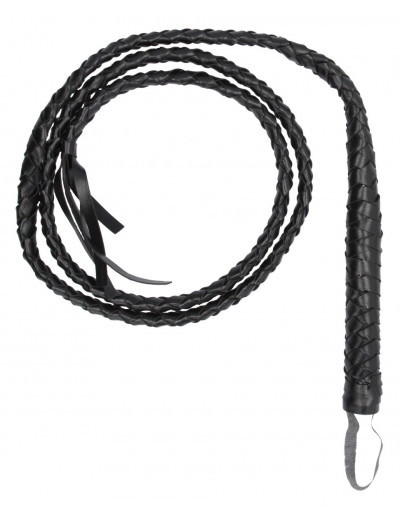 Черный витой кнут Twisted Whip