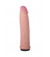 Телесный ультра реалистичный страпон с регулируемыми трусиками - 16,5 см.