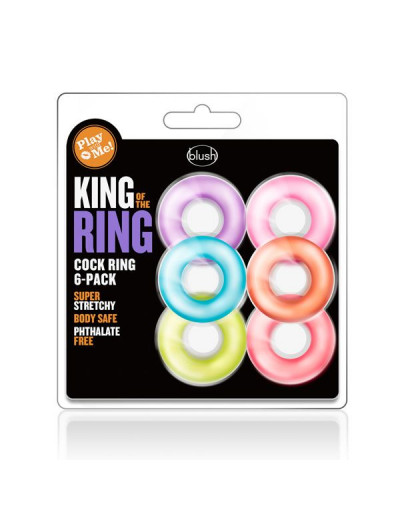 Набор из 6 эрекционных колец King of the Ring