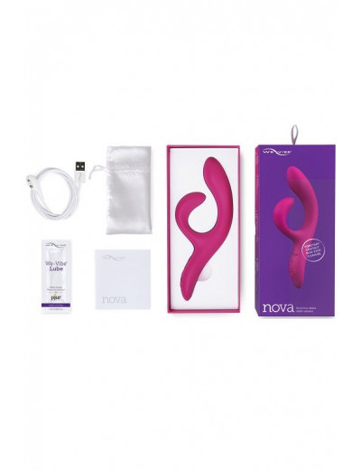 Фиолетовый вибратор-кролик We-Vibe Nova 2 - 20,5 см.