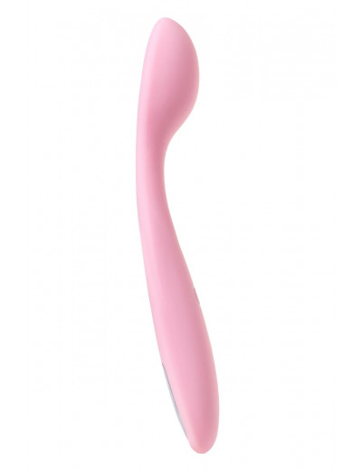 Нежно-розовый клиторальный вибратор Keri Pale Pink - 17 см.