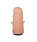 Черный пояс-трусики с двумя насадками Soft-Dolli - 16,5 и 10,5 см.