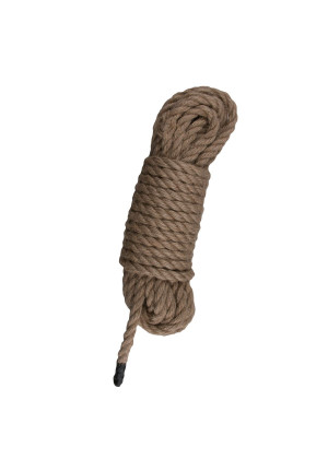 Коричневая веревка для бондажа Hemp Rope - 10 м.