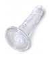 Прозрачный фаллоимитатор King Cock Clear 6 Cock - 18,4 см.
