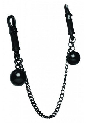 Зажимы для сосков с утяжелителями и цепочкой Clamps with Ball Weights and Chain