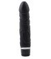 Черный вибратор-реалистик Thick Realistic Dildo - 19,5 см.