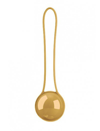 Золотистый вагинальный шарик Pleasure Ball Deluxe