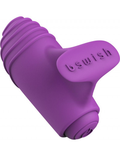 Фиолетовый вибростимулятор на пальчик Bteased Basic Finger Vibrator