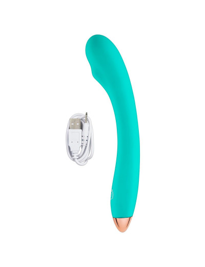 Зеленый гибкий вибратор Cloud 9 G-Spot Slim Flexible Vibrator - 16 см.