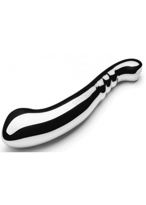 Серебристый утяжеленный фаллоимитатор Contour - 28,6 см.