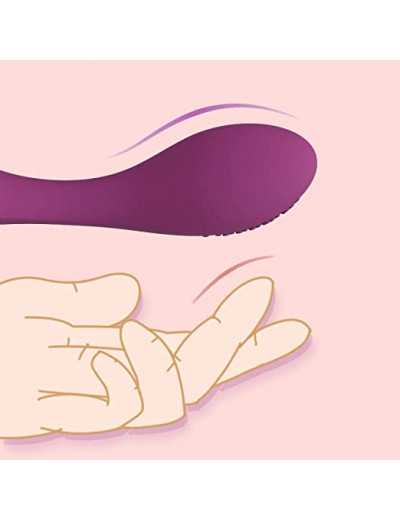Фиолетовый вибромассажер G-Spot Evelyn - 15,1 см.