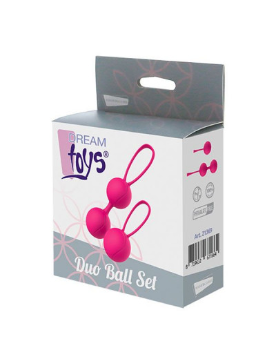 Набор розовых вагинальных шариков PLEASURE BALLS   EGGS DUO BALL SET