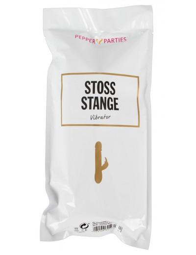 Фиолетовый вибратор-кролик Stoss Stange - 23 см.