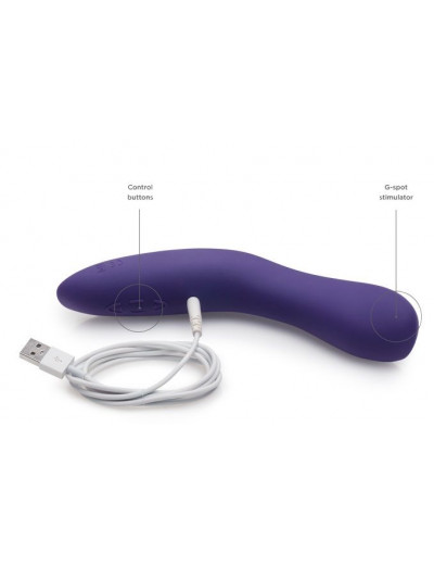 Фиолетовый вибромассажёр We Vibe Rave Purple - 19,3 см.