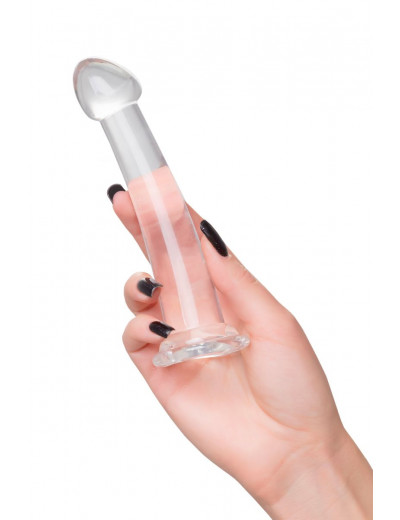 Прозрачный фаллоимитатор Jelly Dildo S - 15,5 см.