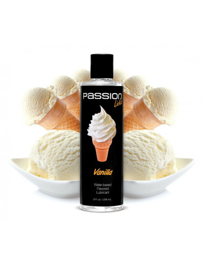 Смазка на водной основе Passion Licks Water Based Flavored Lubricant с ароматом ванили - 236 мл.