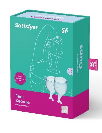 Набор голубых менструальных чаш Feel secure Menstrual Cup
