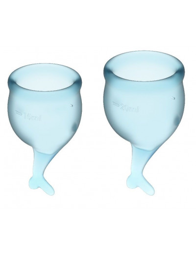 Набор голубых менструальных чаш Feel secure Menstrual Cup