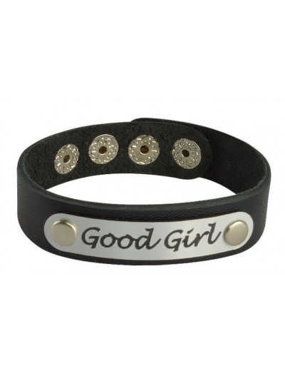 Кожаный браслет Good Girl