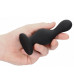 Черная анальная пробка Wave Butt Plug - 11,3 см.