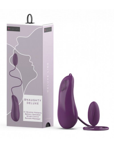 Фиолетовое виброяйцо Bnaughty Deluxe