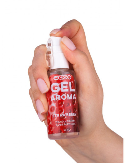 Интимный лубрикант Egzo Aroma с ароматом клубники - 50 мл.