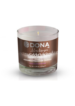 Массажная свеча DONA Chocolate Mousse с ароматом шоколадного мусса - 135 гр.