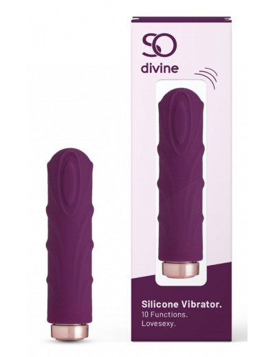 Фиолетовая вибропуля Love Sexy Silky Touch Vibrator - 9,4 см.