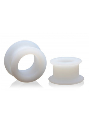 Набор из 2 белых анальных расширителей Stretch Master 2 Piece Training Silicone Ass Grommet set