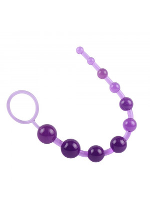 Фиолетовая анальная цепочка Sassy Anal Beads - 26,7 см.