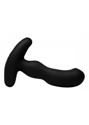 Черный массажер простаты Pro-Digger 7X Silicone Stimulating Beaded P-Spot Vibe