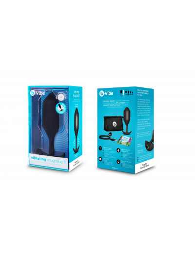 Черная вибропробка для ношения Vibrating Snug Plug 5 - 16,5 см.