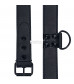 Черный ошейник Bondage Fetish Black Matt Collar With Leash с цепочкой-поводком