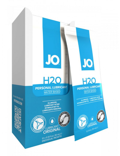 Лубрикант на водной основе JO Personal Lubricant H2O - 12 саше по 10 мл.