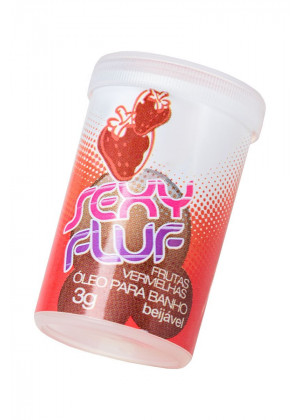 Масло для ванны и массажа INTT SEXY FLUF с ароматом клубники - 2 капсулы (3 гр.)