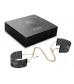 Чёрные дизайнерские наручники Desir Metallique Handcuffs Bijoux