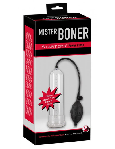 Помпа для пениса Mister Boner Starter - 21,5 см.