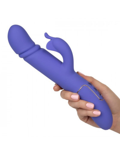 Фиолетовый вибратор-кролик Shameless Seducer - 25,5 см.