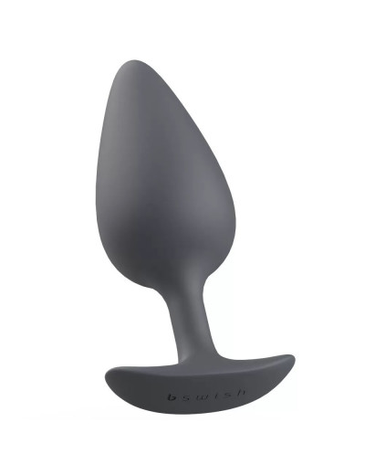 Серая анальная пробка Bswish Bfilled Basic Plus - 10,5 см.