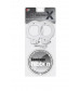 Набор для фиксации BONDX METAL CUFFS AND RIBBON: белые наручники из листового материала и липкая лента